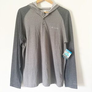 Columbia Thistletown Park Raglan Long Sleeve Hoodie Grey M NWT